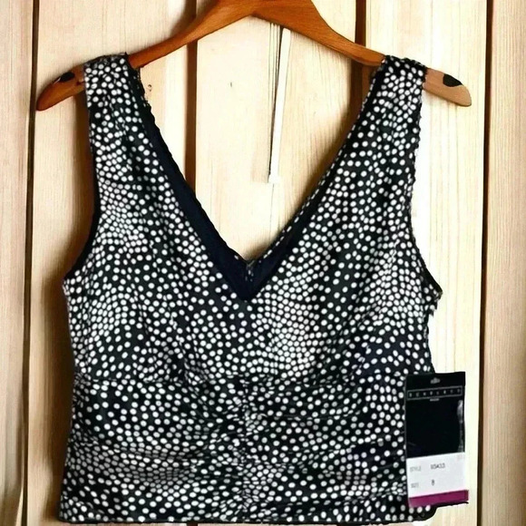 Scarlett NEW W Tags Size 8 Sleeveless Black/White Silky Polka Dot V-Neck Dress - Picture 7 of 7